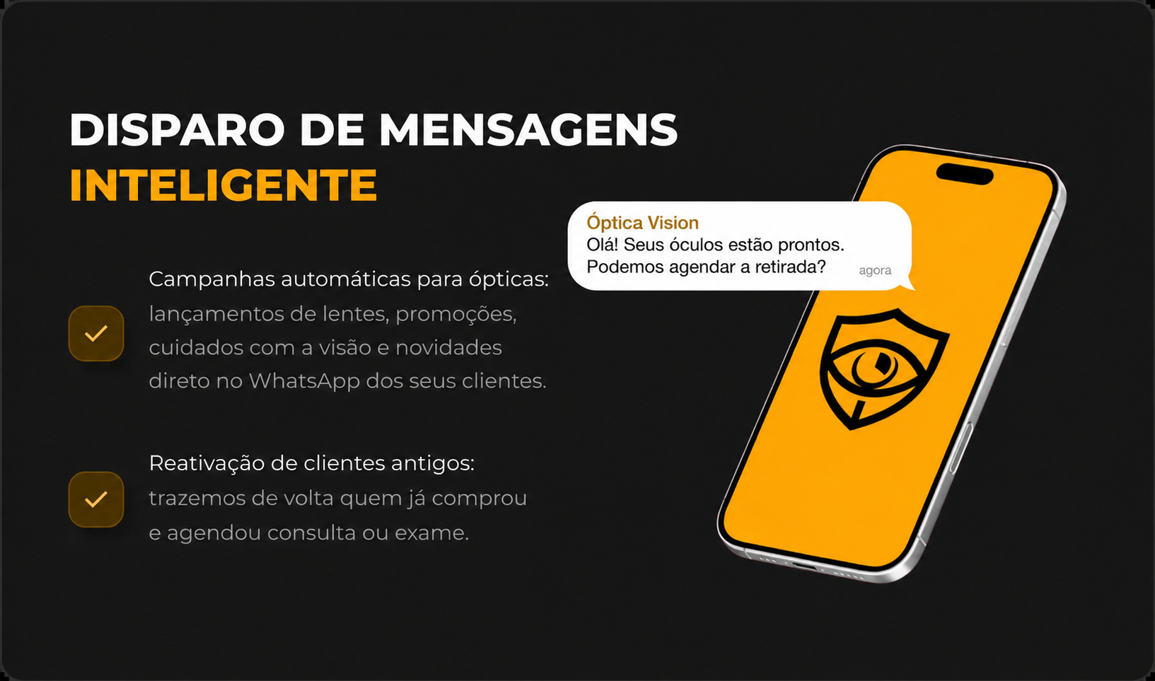 Disparo de mensagens inteligente